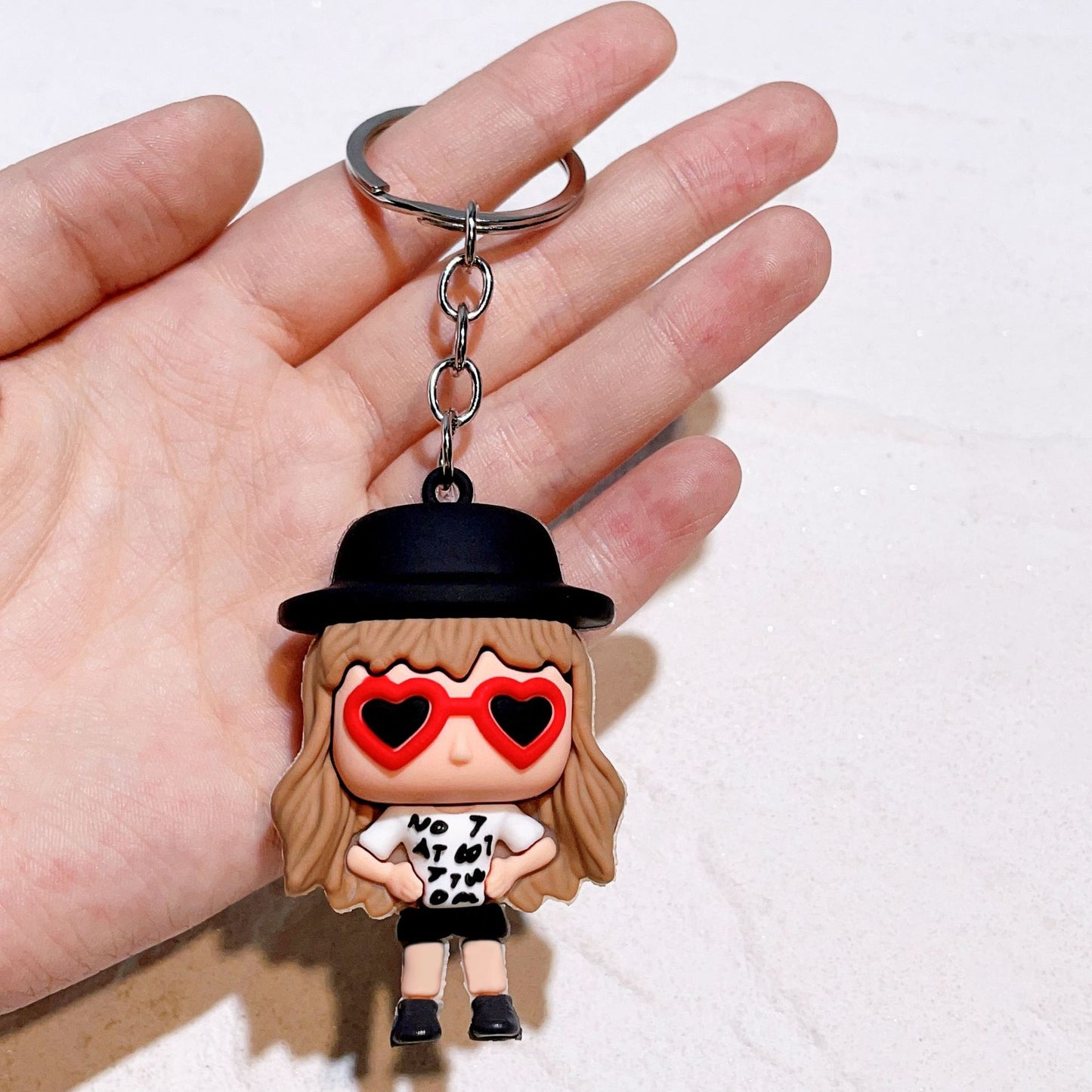 PVC cartoon Taylor Swift keychain MIC-QiC040