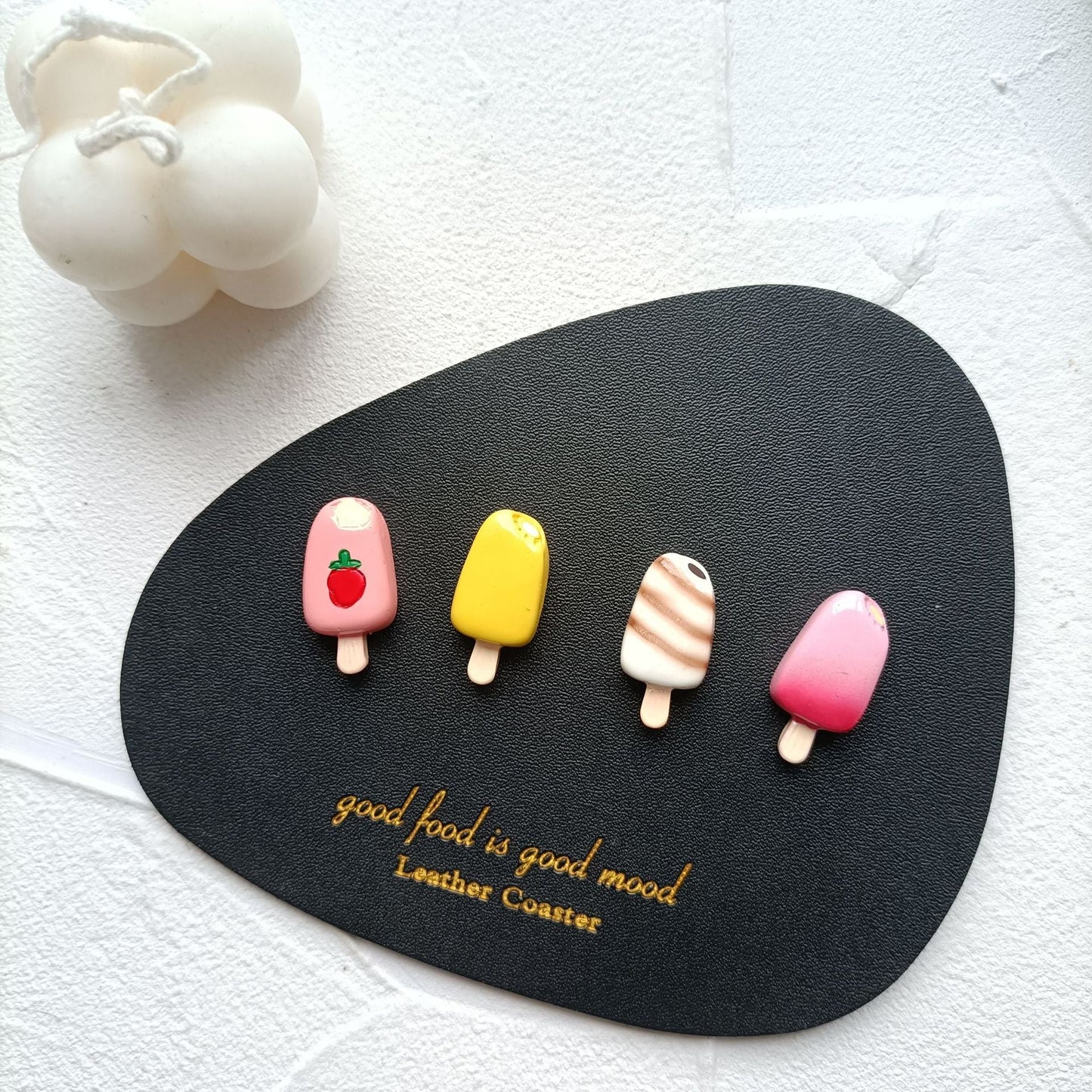 plastic popsicles strawberry earrings MISUI007