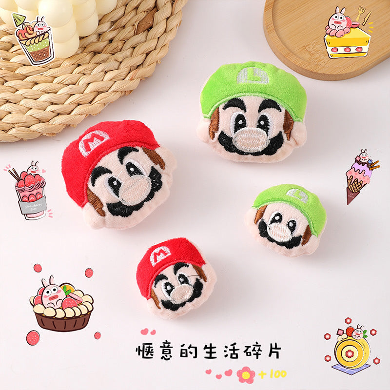 Plush cartoon cute Mario brooch MIC-ZhanY003