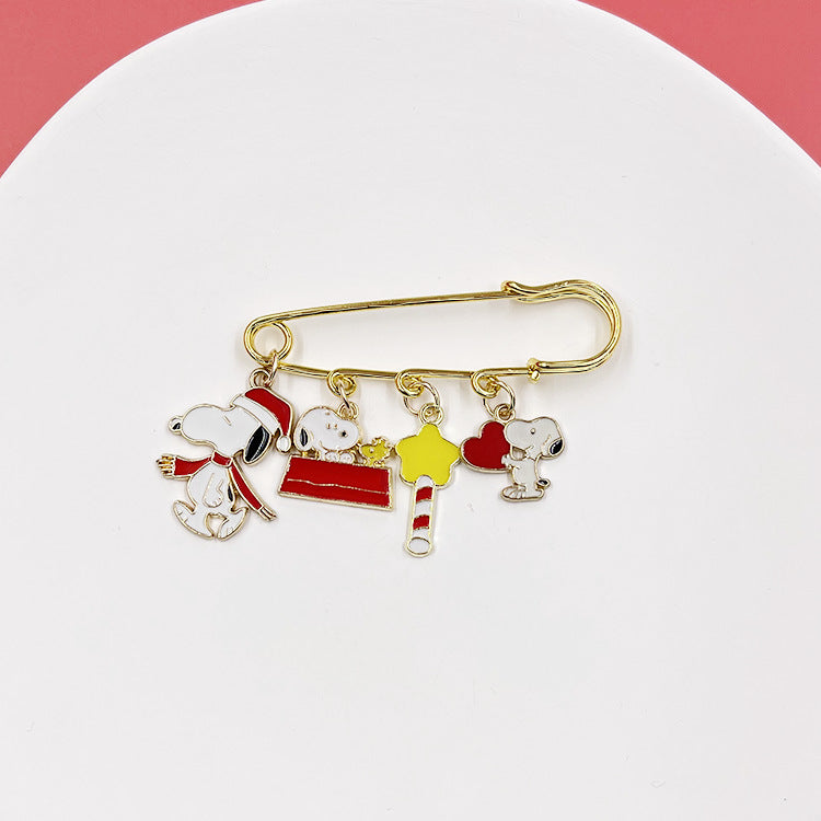 Alloy Japanese Snoopy brooch (Minimo de compra 3) MIC-QiC002