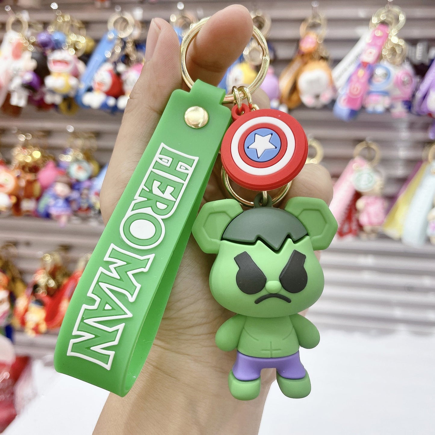 PVC new violence bear cartoon keychain (Minimo de compra 2）MIC-JuS011