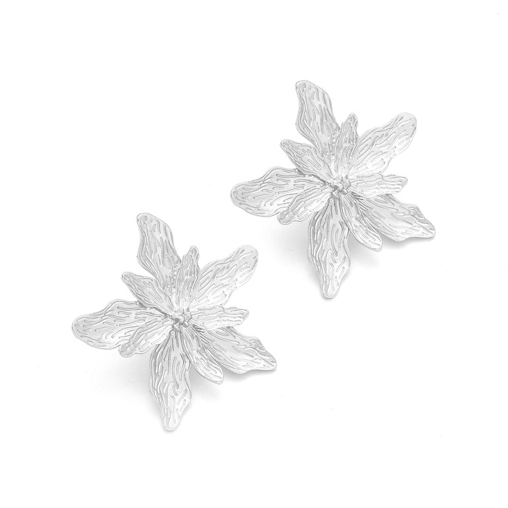 Alloy floral earrings MYA-ManY072