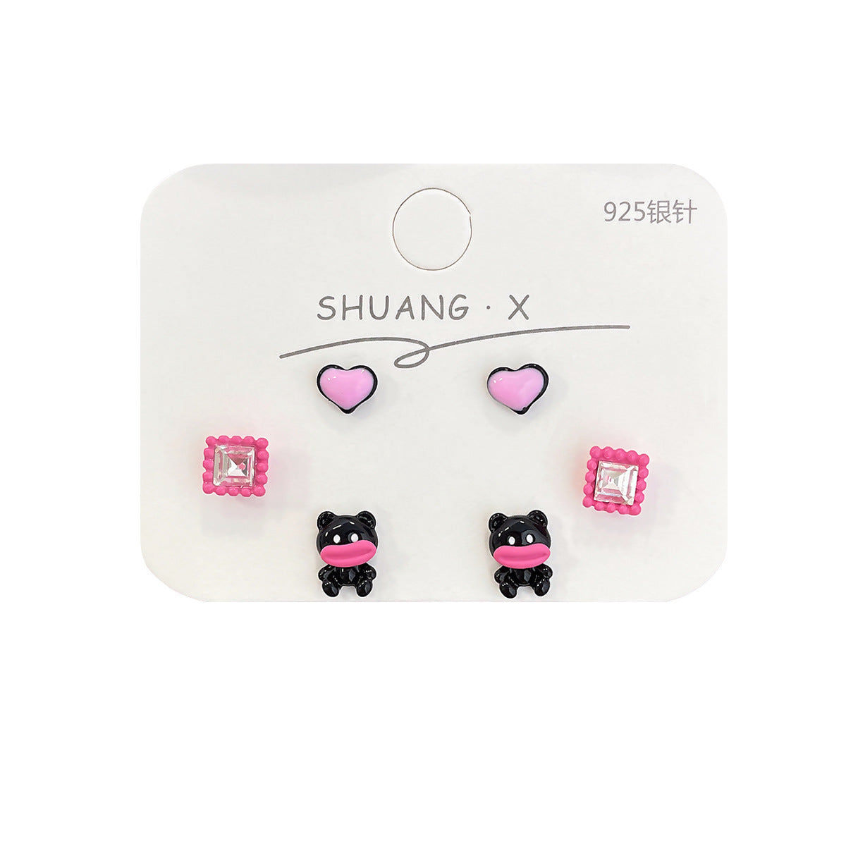 Acrylic Sausage Mouth Ugly and Cute Funny Earrings (Minimo de Compra 2) MIC-ShuangX034