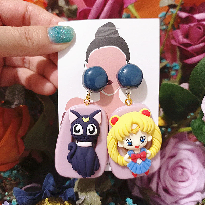 Resin Fashion Cartoon Earrings MYA-BXX016