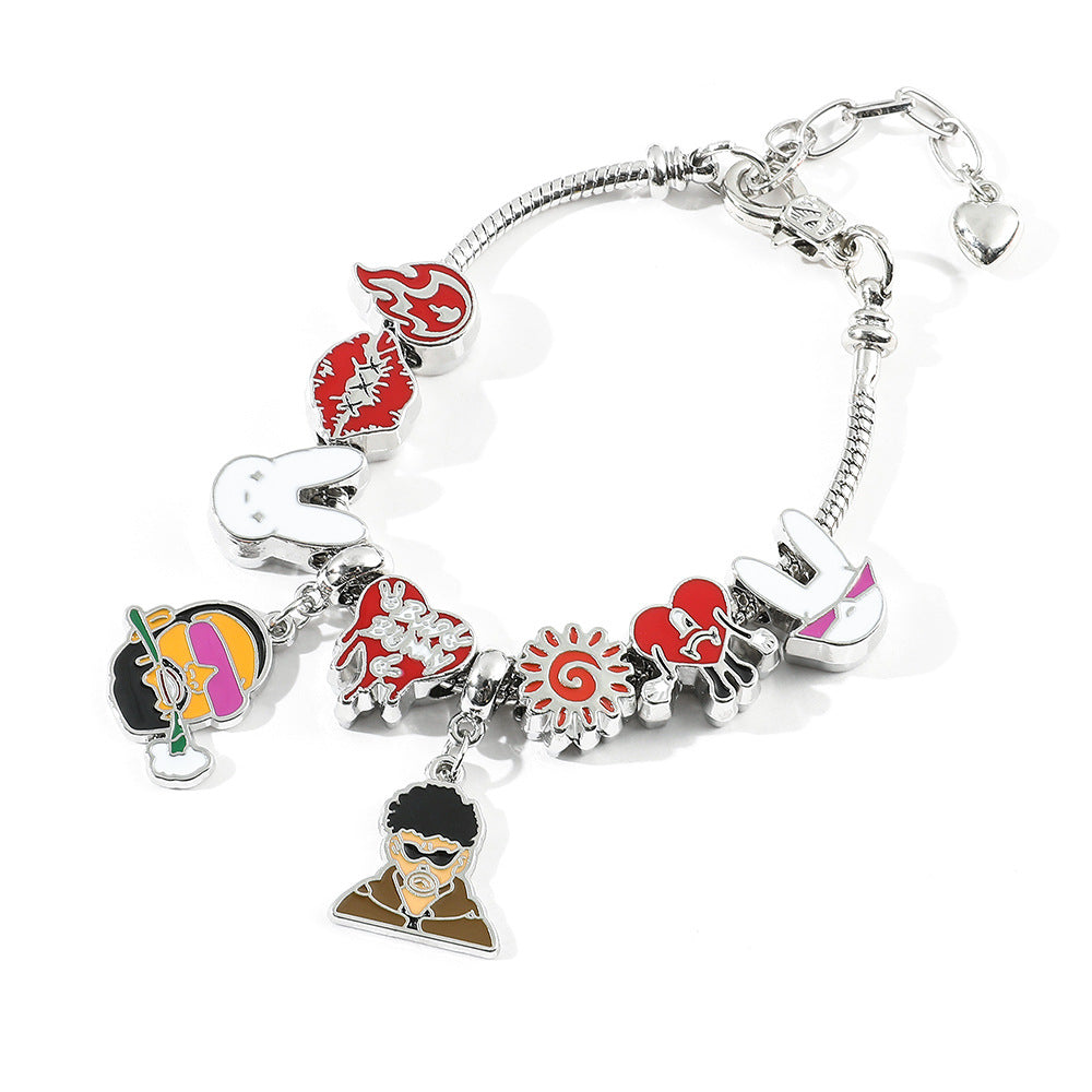 Cartoon Alloy Beaded Bracelet ZhuoX001