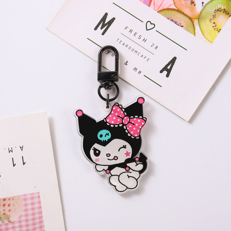 Cute Acrylic Keychain Cartoon Pendant Bag Jewelry Minimo de compra 2 (M) GHui012