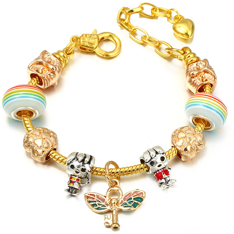 Alloy DIY Pandora Cartoon Bracelet MYA-LiY021