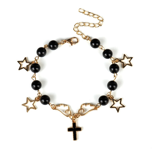 Alloy hollow star wing bracelet MIC-AiWen001