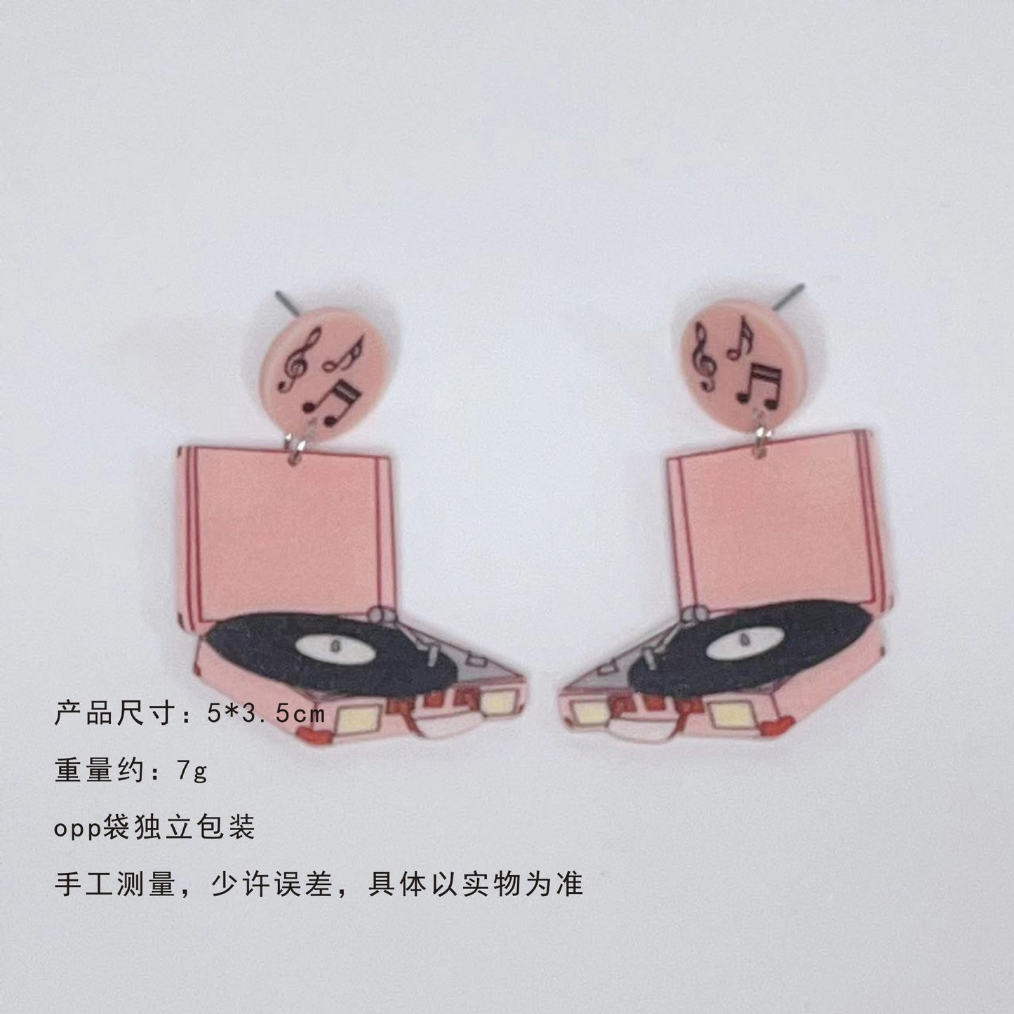 Acrylic talisman fun earrings (Minimo de Compra 2) MIC-JiuT017