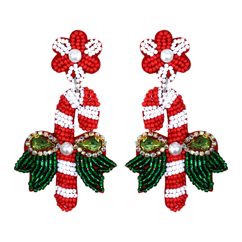 Alloy Christmas Tree Bell Earrings (Minimo de Compra 2) MYA-DWKM003