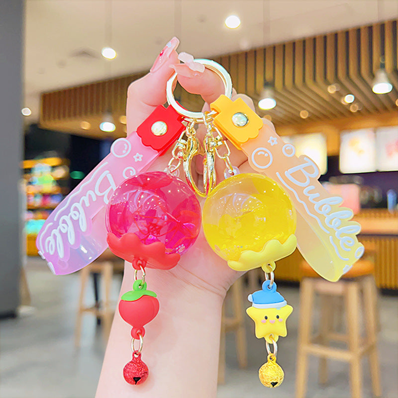 of Oil Flowing Sand Liquid Acrylic Keychains (S) MIC-YDao080