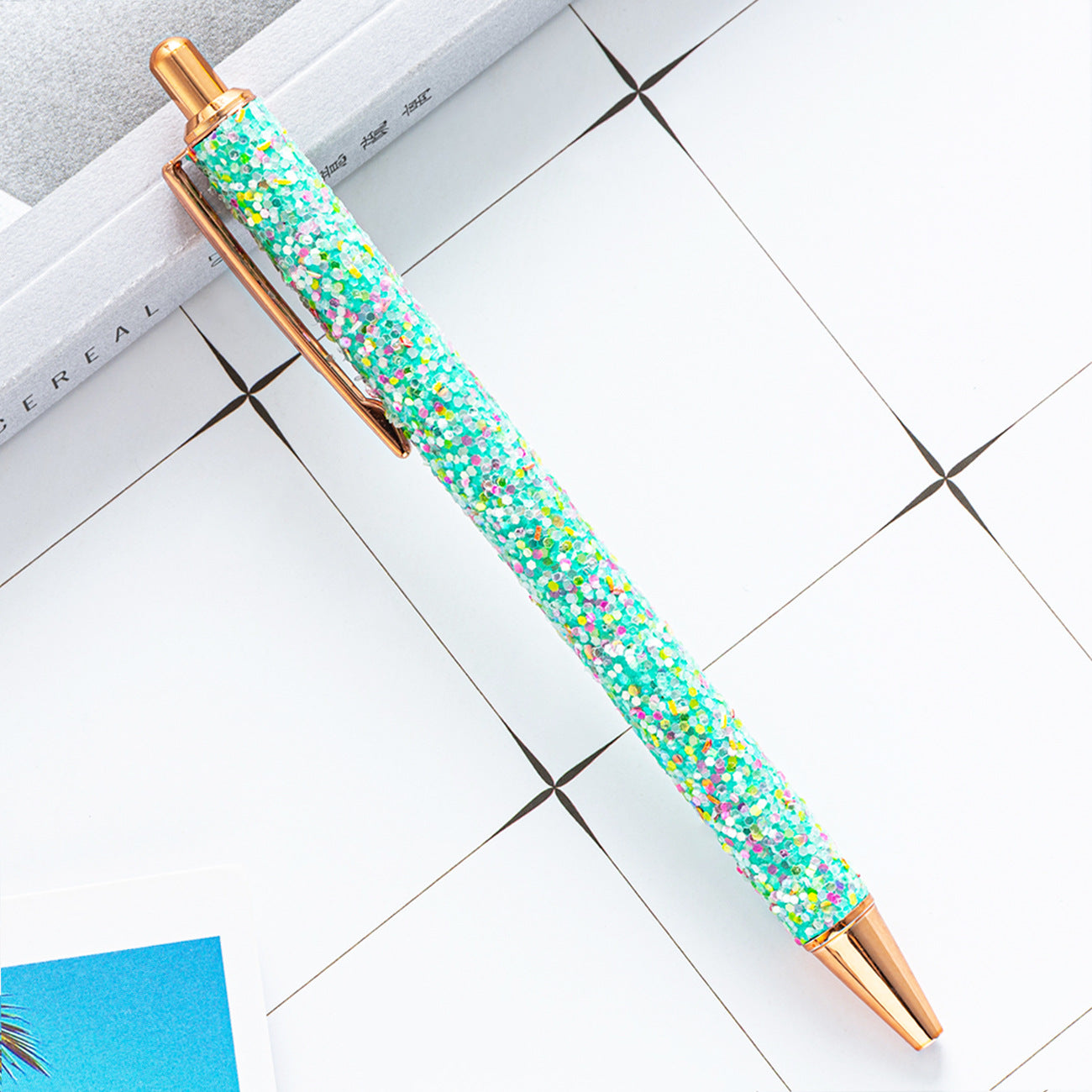 Ballpoint Pen Metal Sequin Press Pen JingL009