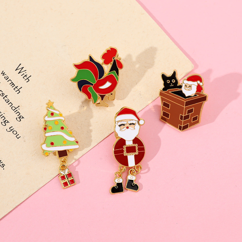 Alloy Christmas creative brooch (Minimo de Compra 2) MYA-HaoY008