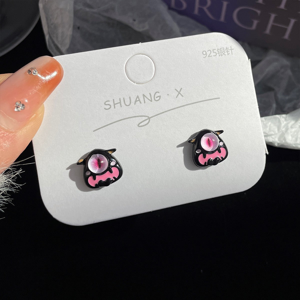 Metal Demon Little Monster Earrings MIC-ShuangX044