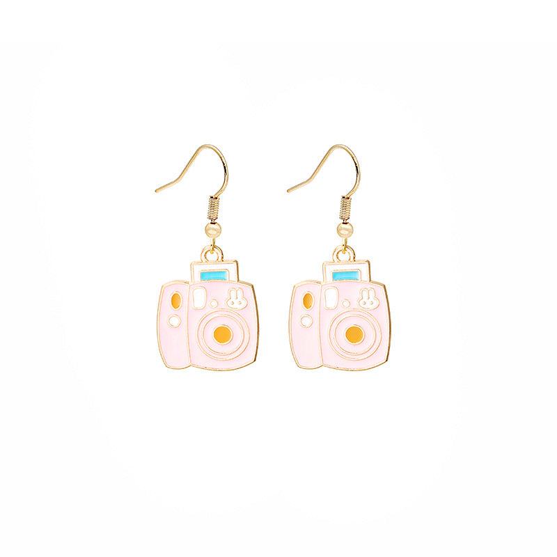 Alloy Colorful Girl Earrings MIC-MDD020