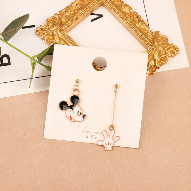 Alloy Simple Asymmetric Cute Earrings (Minimo de compra 2) MIC-FuZ018