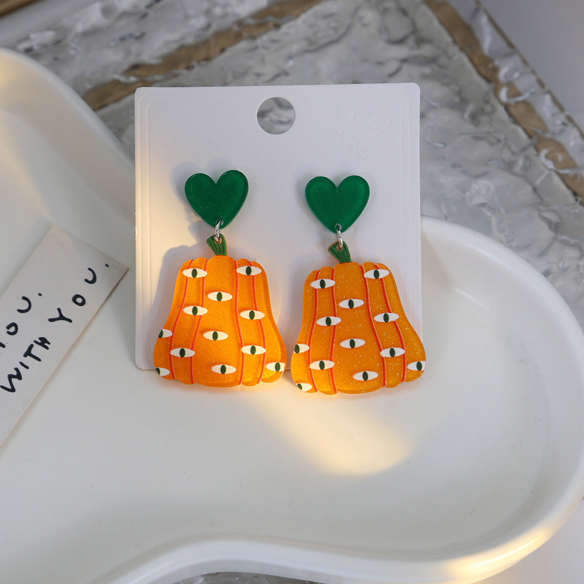 Alloy cartoon pumpkin earrings MYA-MDD184