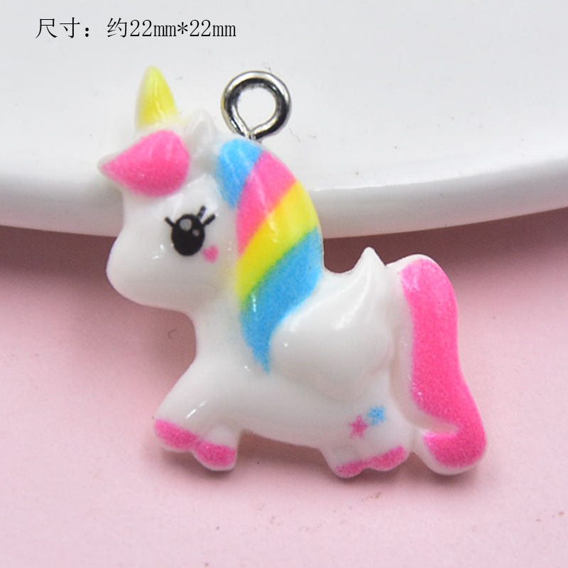 Resin cute unicorn dinosaur accessories MIC-ZhiB017