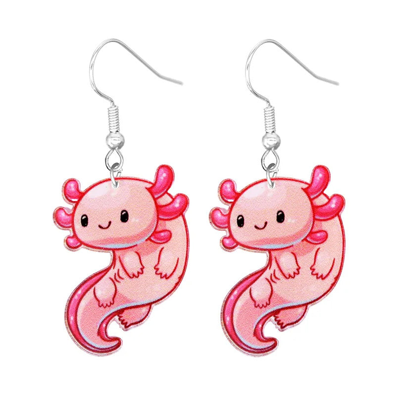 Acrylic cartoon crab earrings (Minimo de Compra 10)  MIC-YuQ006