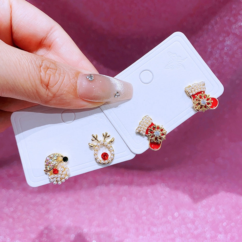 New alloy Christmas earrings MIC-MingC025