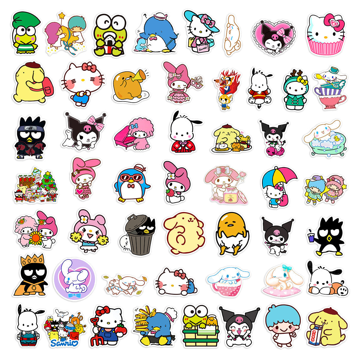 Sticker PVC Cute Cartoon Waterproof 50 Sheets Minimo de compra 3 (S) HQiao006