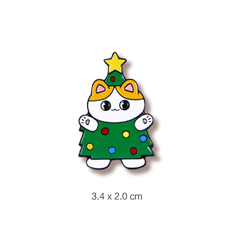 Alloy Cat Christmas Series brooch (Minimo de Compra 2) MIC-WeiD002