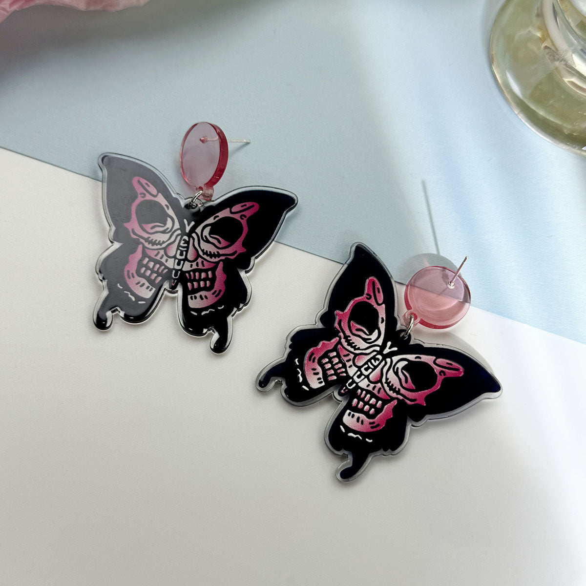 Alloy funny skeleton horror earrings MYA-MDD180