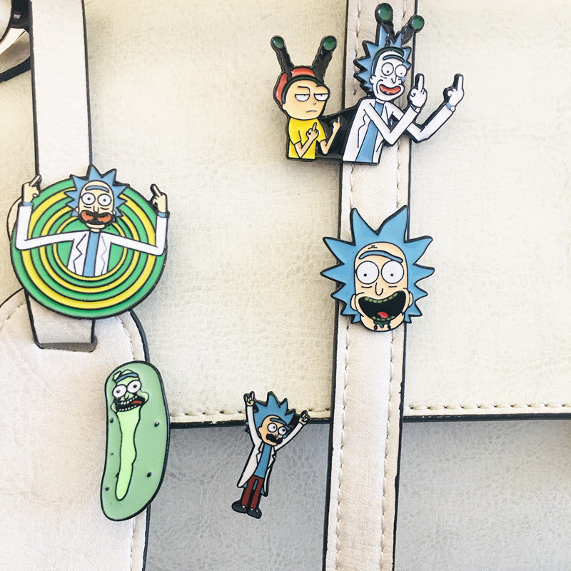 Alloy Rick and Morty brooches (Minimo de Compra 2) MIC-ChenR009