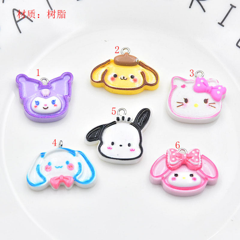 Resin glossy border cartoon animal accessories MYA-ZhiB005