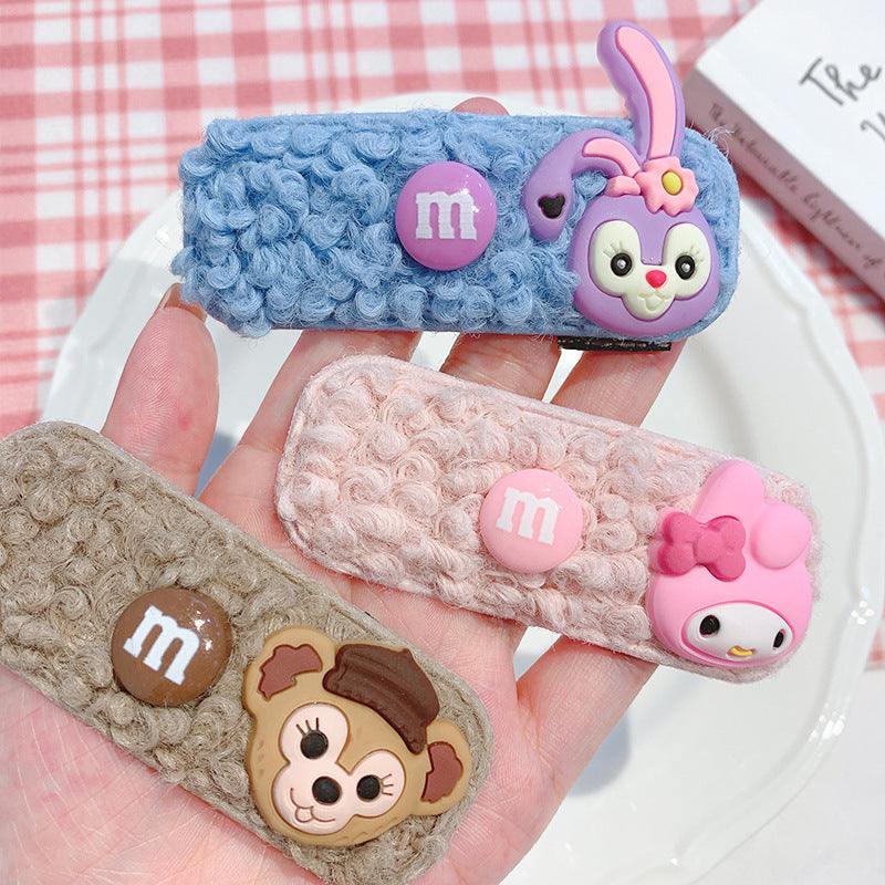 Acrylic cute cartoon lamb hair clip MIC-DiLan009