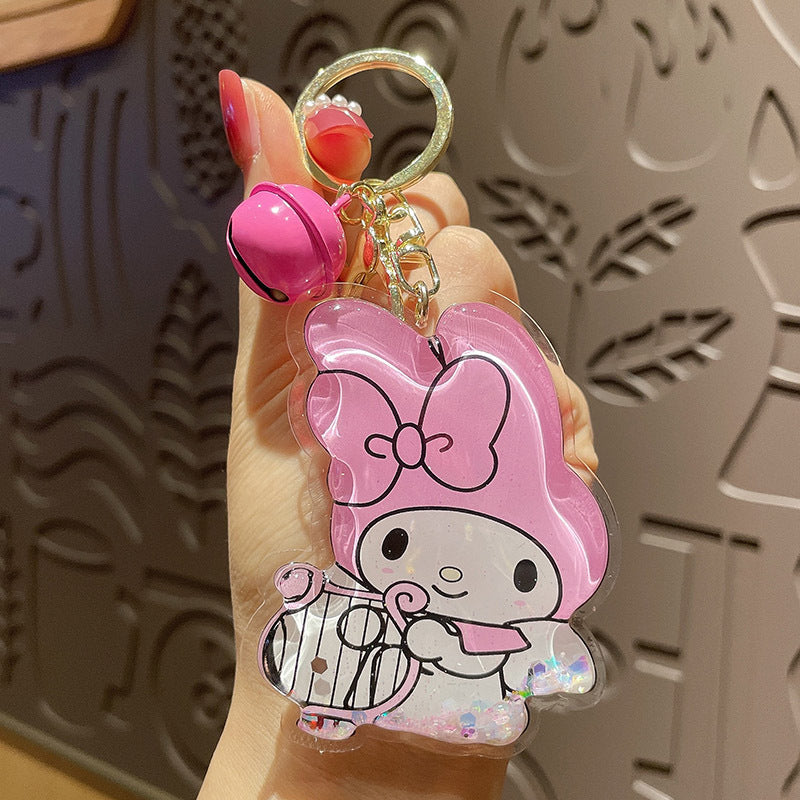 cartoon into oil kitten duck bear keychain（M）MXiong003