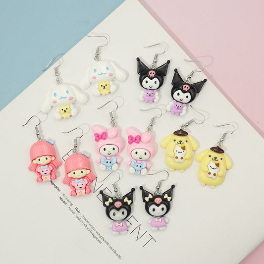 Alloy cartoon animal earrings MIC-NiQ016