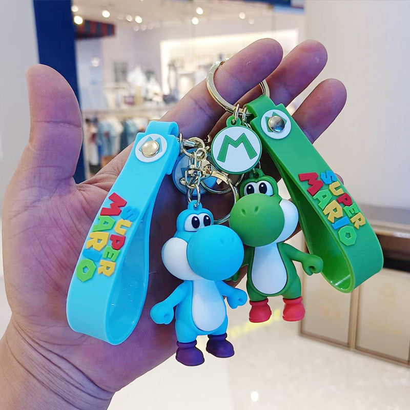 PVC cute colorful dinosaur keychain （Minimo de compra 3） MYA-YiC001