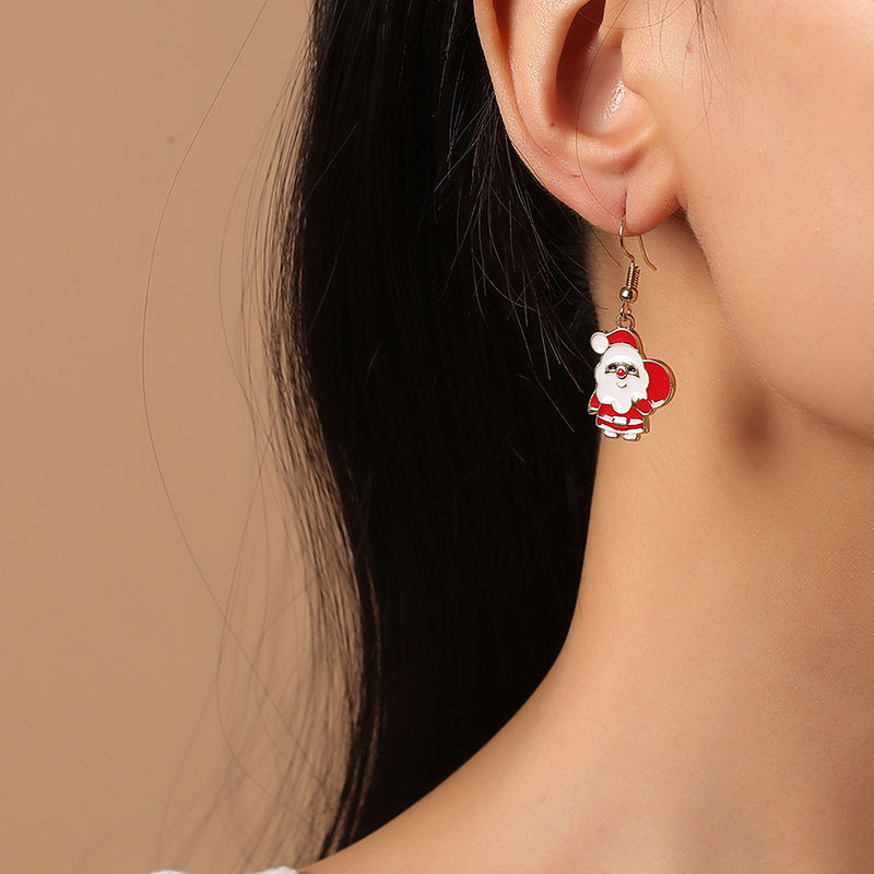 Alloy Cute Cartoon Oil Dropping Earrings MYA-KaiQ025