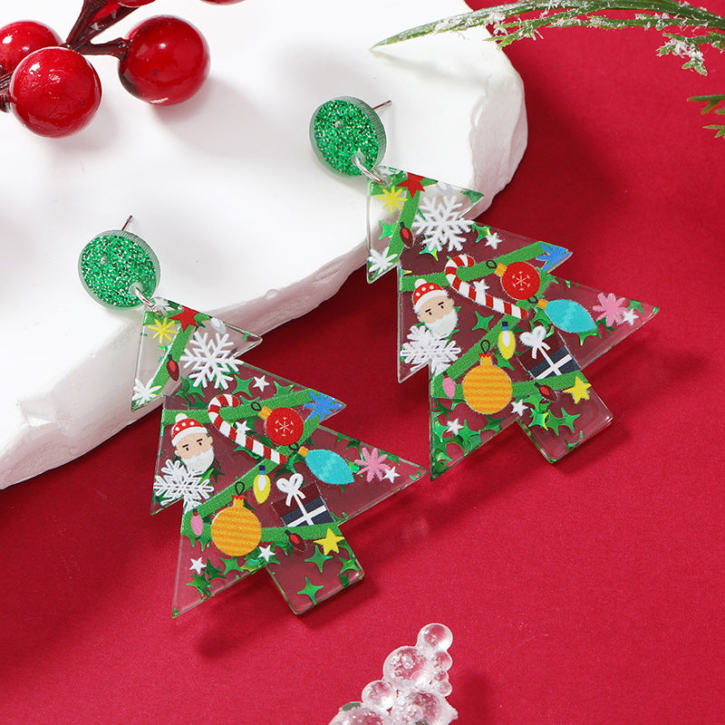 Alloy Christmas Element Earrings MIC-KaiQ033