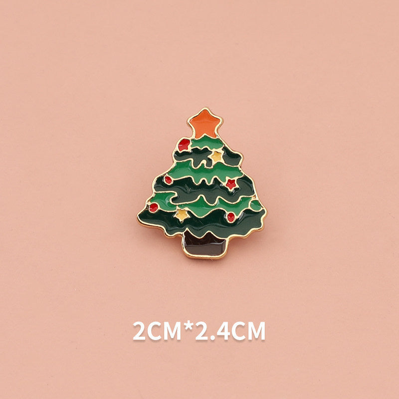 Alloy Christmas cartoon brooch (Minimo de Compra 2) MYA-WeiD003