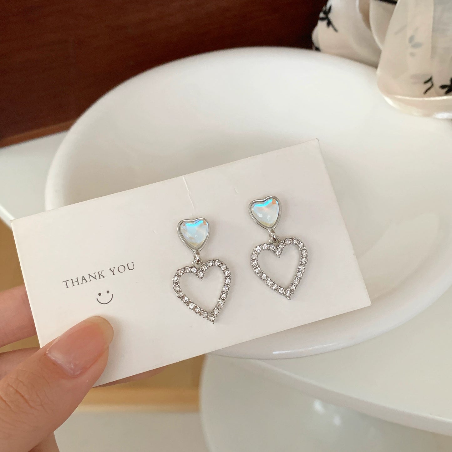 Alloy love earrings MIC-JiaX008