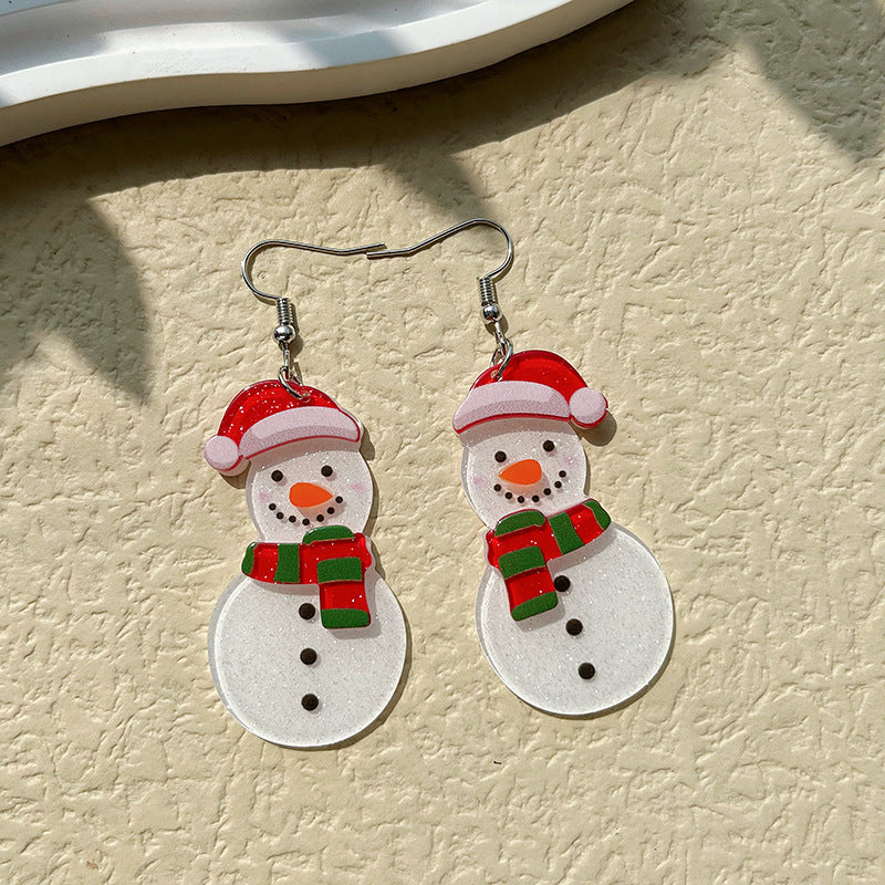 Alloy cartoon Santa Claus earrings (Minimo de Compra 2) MYA-PingH036