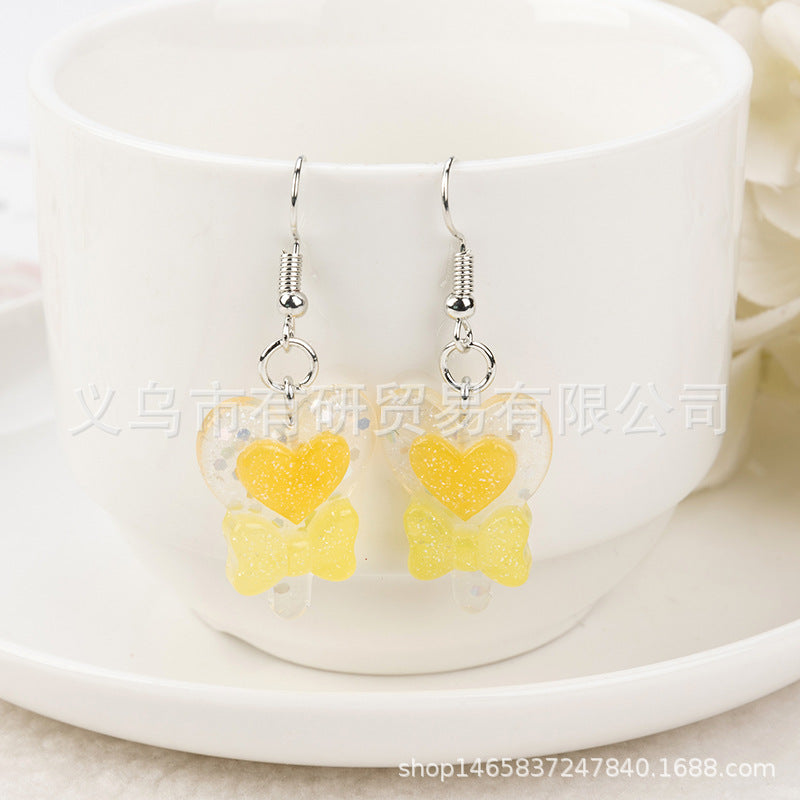 Resin Multicolor lollipop Earrings (Minimo de Compra 2) MIC-YouY005