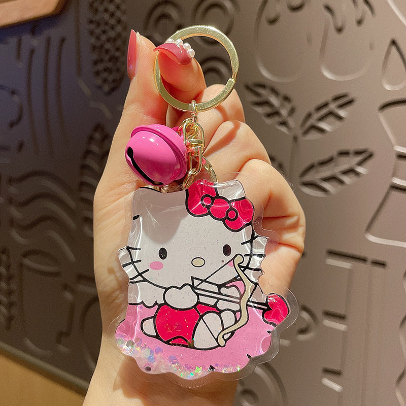 cartoon into oil kitten duck bear keychain（M）MXiong003