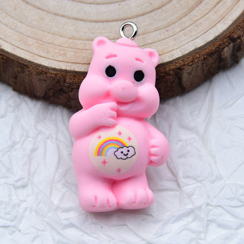 Resin Rainbow Bear Accessories MIC-ZhiB008