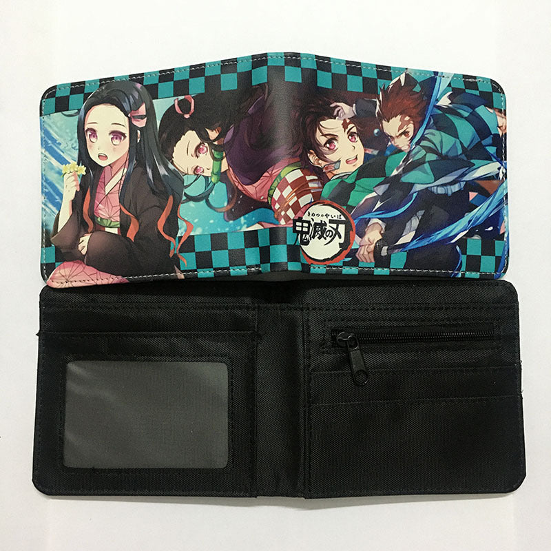 cartoon printed short PU zipper wallet （M) ChangYuan012