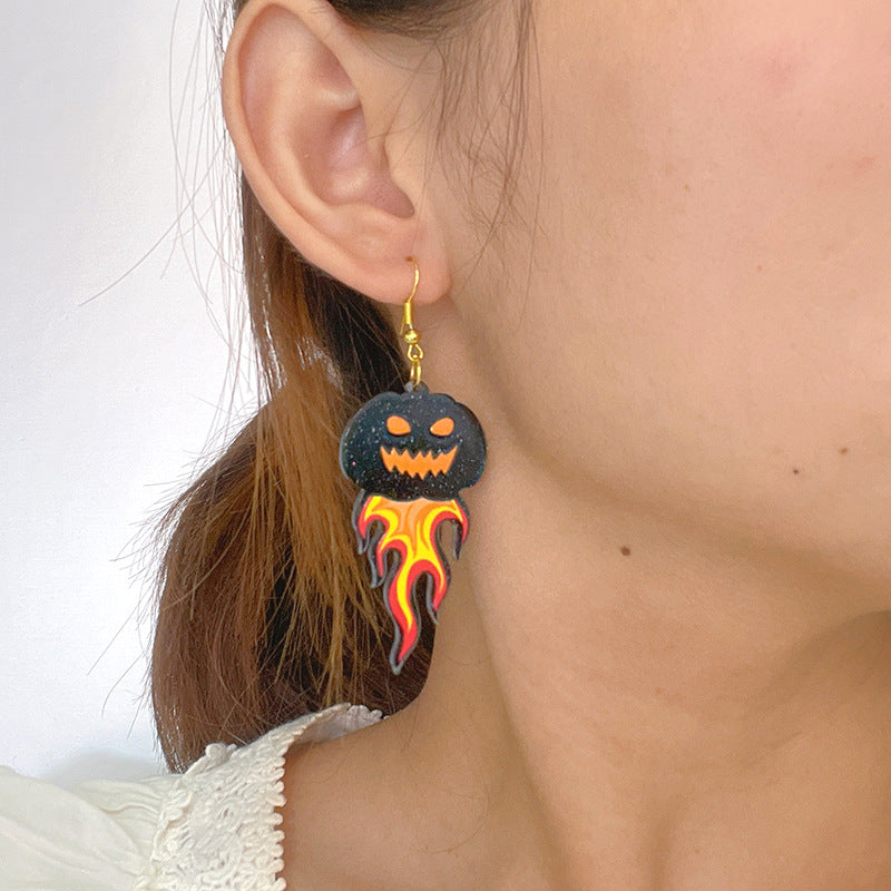 Acrylic New Halloween Collection Earrings PinH011