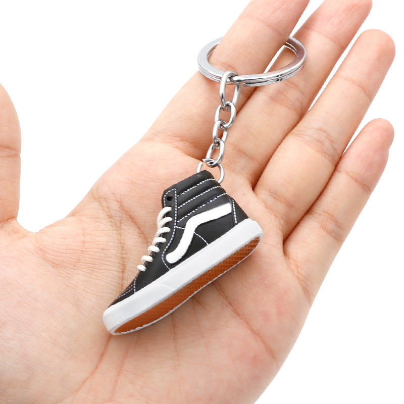 Skateboard Shoes Retro High Top Low Top 3D Stereo Keychain MIC-QLP026