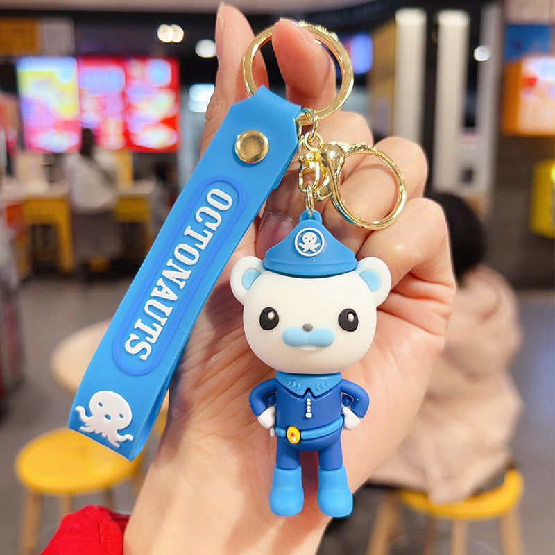 PVC cartoon marine animal keychain MIC-OuS014