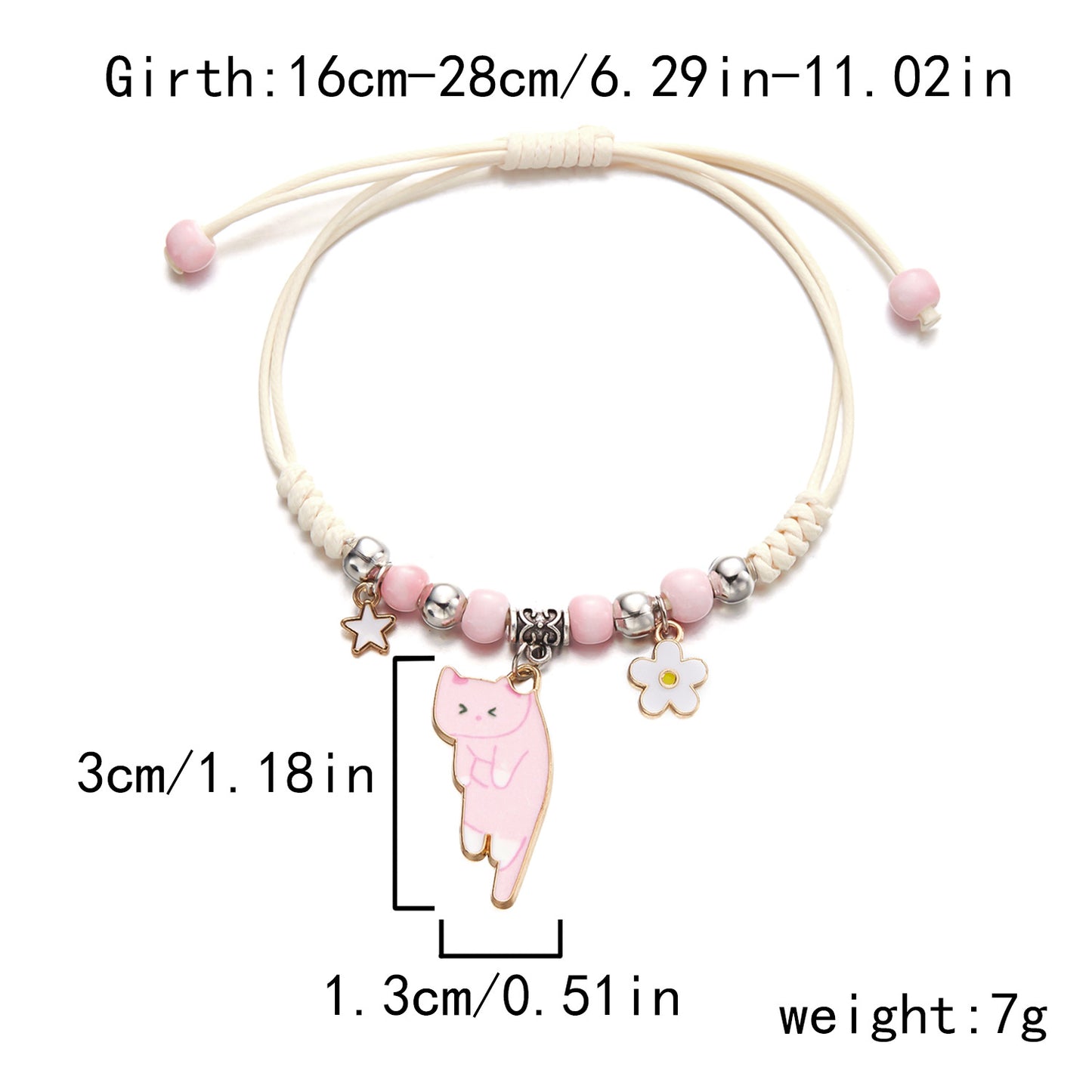 Alloy Simple Lazy Cat Bracelet MIC-ChuY024