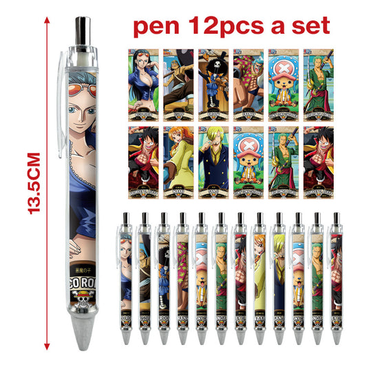 12pcs/pack cartoon printing press neutral pen ManC005