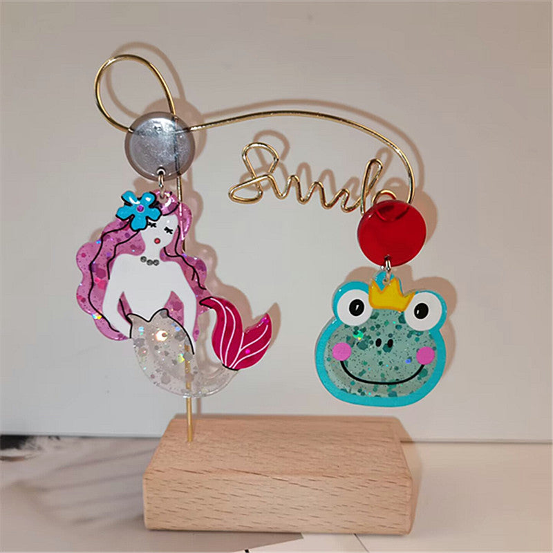 Acrylic Mermaid Frog Unicorn Earrings MIC-ChouD018