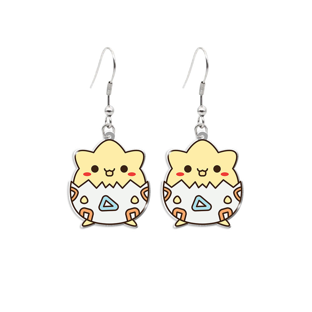 Alloy cartoon anime elf earrings (Minimo de compra 5) MIC-XiangL104