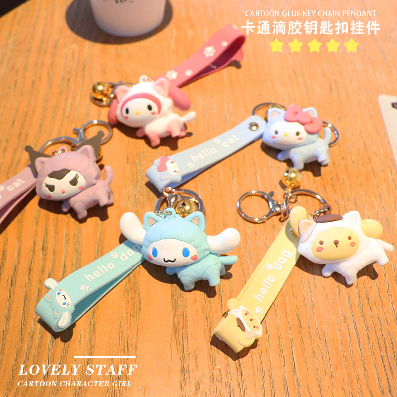 PVC cartoon doll keychain MIC-LanC001